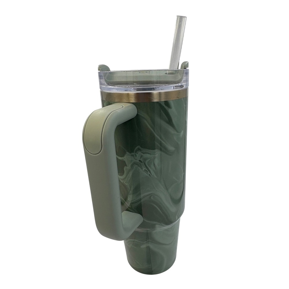 Stanley 30oz H2.0 FlowState Quencher Tumbler Agate Calacatta Green Marble - Picture 4 of 7